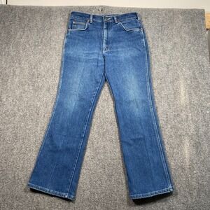 Lee Men's Flared Jeans 33x30 Blue‎ Denim Flare Leg Vintage Straight Leg